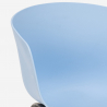 Juego mesa cuadrada 80 x 80 cm metal 4 sillas diseño moderno Krust Dark Compra