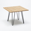 juego mesa bar cocina 80 x 80 cm metal madera 4 sillas vintage Lix hedges light Compra