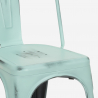 juego mesa comedor industrial 120 x 60 cm 4 sillas vintage lloyd Stock
