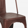 conjunto 4 sillas vintage mesa comedor 120 x 60 cm industrial hamilton Stock