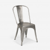 conjunto 4 sillas vintage mesa comedor 120 x 60 cm industrial hamilton Compra