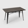 conjunto 4 sillas mesa rectangular 120 x 60 cm Lix diseño industrial bantum Compra