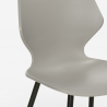conjunto 4 sillas mesa rectangular 120 x 60 cm Lix diseño industrial bantum 