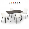 conjunto cocina comedor 4 sillas diseño mesa Lix 120 x 60 cm palkis Venta