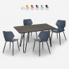conjunto cocina comedor 4 sillas diseño mesa 120 x 60 cm palkis Oferta