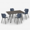 conjunto cocina comedor 4 sillas diseño mesa 120 x 60 cm palkis Características