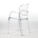 Conjunto mesa 200 x 80 cm patas hierro 6 sillas transparentes diseño Jaipur XL Compra