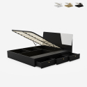 Cama matrimonial con canapé 160 x 200 cm diseño elevable Steyr King Venta