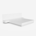 Cama matrimonial 160 x 190 cm elevable 2 mesillas diseño moderno Schwaz Rebajas
