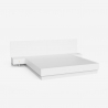 Cama matrimonial 160 x 190 cm elevable 2 mesillas diseño moderno Schwaz Descueto