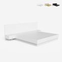 Cama matrimonial 160 x 190 cm elevable 2 mesillas diseño moderno Schwaz Venta