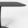 mesa cuadrada estilo Goblet bordes redondeados salón cocina bar lillium 100 Rebajas