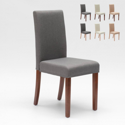 Silla de madera acolchada estilo henriksdal para cocina comedor Comfort