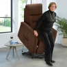 Sillón Relax eléctrico reclinable con elevador y ruedas para personas mayores Marie 
