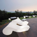 Chaise longue luminoso diseño moderno exterior jardín terraza Rococò Slide Promoción