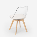 silla de comedor transparente con asiento tapizado escandinava Goblet caurs Modelo