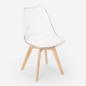 silla de comedor transparente con asiento tapizado escandinava Goblet caurs Elección