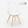 silla de comedor transparente con asiento tapizado escandinava Goblet caurs Catálogo