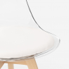 silla de comedor transparente con asiento tapizado escandinava Goblet caurs Características