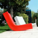Sillón mecedora de diseño moderno salón jardín terraza Twist Slide 