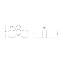 Mesa de centro modular moderna de diseño de banco para bar de jardín al aire libre Wheely Slide 
