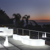 Banco luminoso mesa de centro diseño moderno bar al aire libre jardín Ypsilon Slide Rebajas