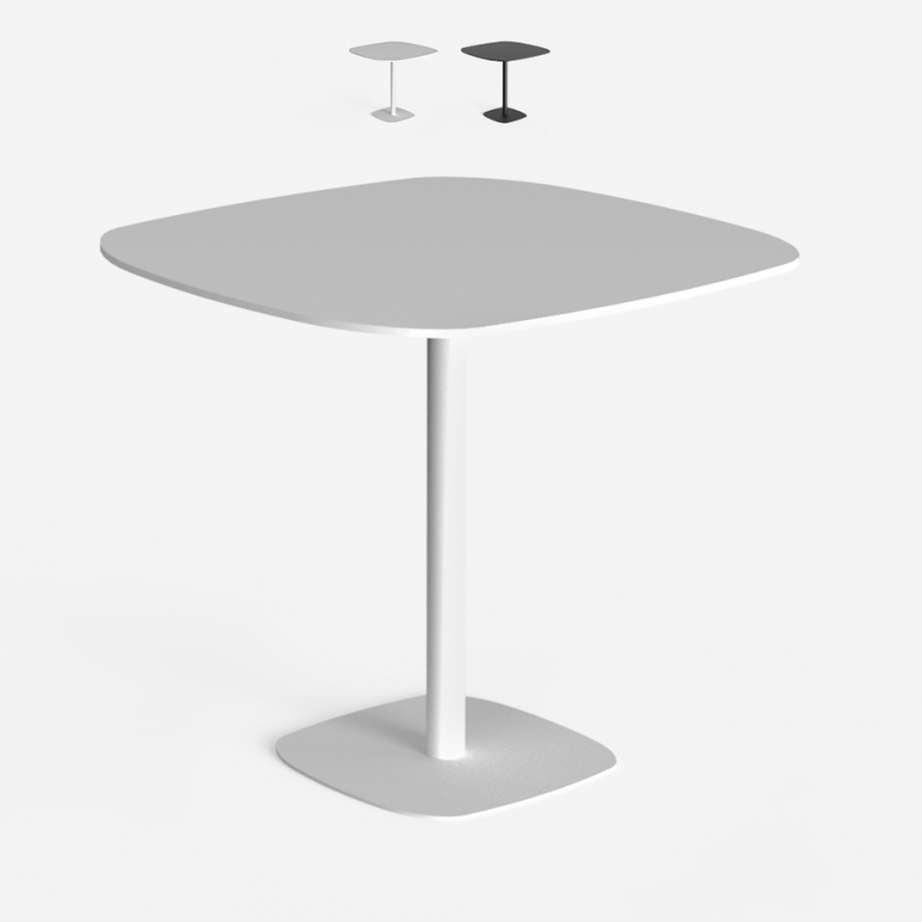 Mesa de comedor diseño moderno 80 x 80 cm cocina bar restaurante Circumdo Venta