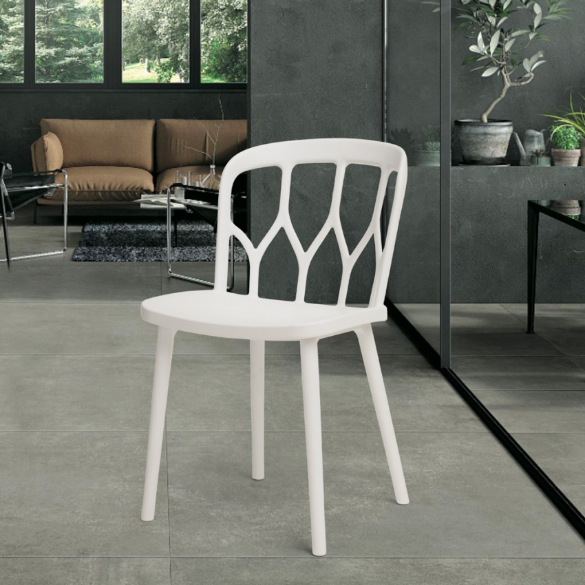  Silla de cocina de diseño moderno y jardín de polipropileno Flow Venta 