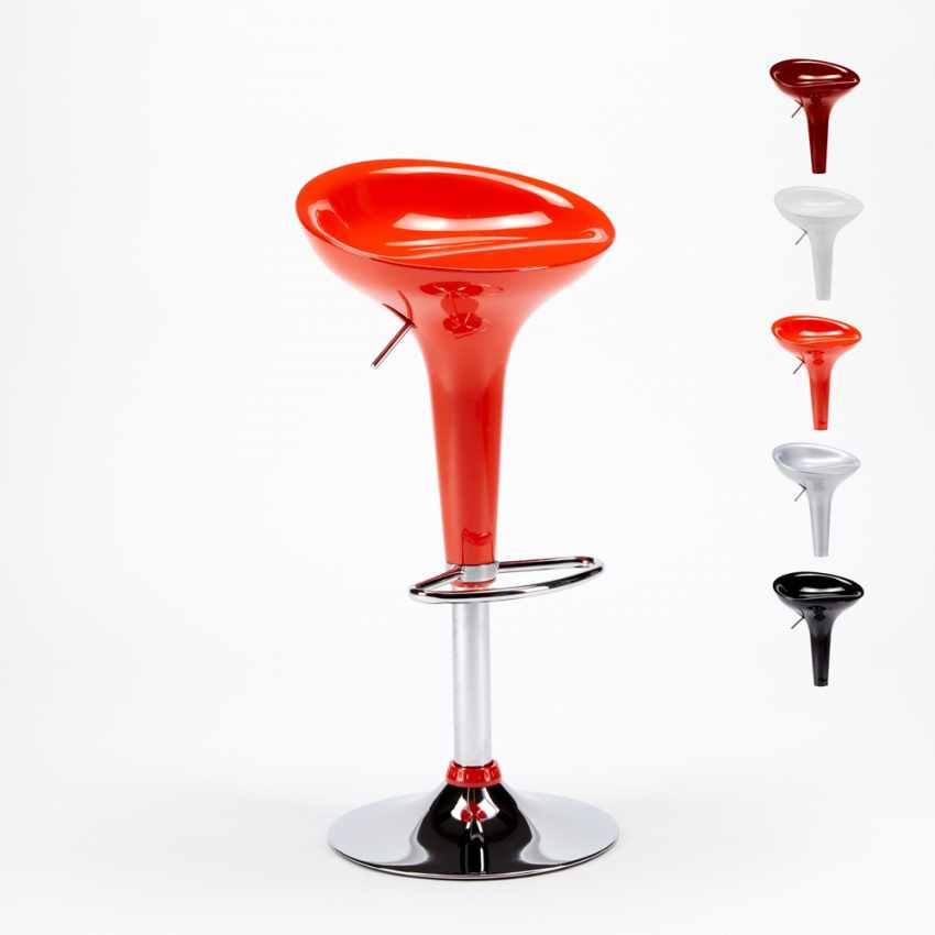 Taburete de bar y cocina ajustable giratorio modernos San Francisco Promoción