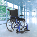 Silla de ruedas plegable en tejido ortopédico con frenos discapacitados y ancianos Dasy Descueto