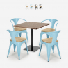 conjunto de mesa de centro horeca 90x90cm bares restaurantes 4 sillas Lix dunmore Venta