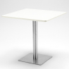 conjunto de mesa de centro horeca bar cocina restaurante 90x90cm 4 sillas Lix heavy white Compra