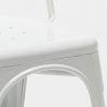 conjunto de 4 sillas Lix bares restaurantes mesa horeca 90x90cm blanco just white 