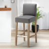 Taburete de bar Cocina de madera estilo Henriksdal alto 74 cm Comfort XL Elección