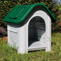 Caseta para perros grandes en plástico, exterior e interior del jardín Molly Venta