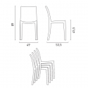 Conjunto mesa madera 90x90cm Horeca 4 sillas apilables poli ratán Barrett 