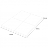 Suelo engomado antigolpes loseta protectora gimnasio 1x1m Fit Square 
