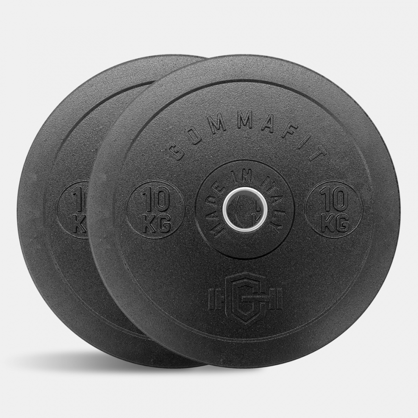 Disco olímpico de goma gris 25kg y 50mm de diámetro para ejercicios de  levantamiento