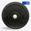 2 x 15 kg discos goma pesas entrenamiento cruzado barra olímpica Bumper HD Dot Venta