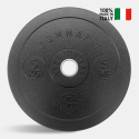 2 discos olímpicos de 5 kg barra entrenamiento cruzado caucho Bumper HD Italy Venta
