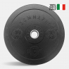2 discos olímpicos de 10 kg barra entrenamiento cruzado caucho Bumper HD Italy Venta