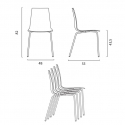 Conjunto de jardín 2 sillas diseño moderno mesa redonda de 70 cm acero Remos 