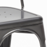conjunto 2 sillas acero diseño industrial mesa redonda 70 cm diámetro factotum Modelo