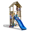 Parque infantil jardín madera niños torre con tobogán Carol-1 Oferta