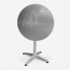 conjunto 2 sillas acero Lix diseño industrial mesa redonda 70 cm diámetro factotum Rebajas