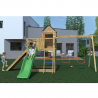 Tobogán caseta escalada columpio doble parque infantil jardín Treehouse Elección