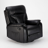 Sillón reclinable relax con mecedora y rotación de 360 en polipiel Sissi 