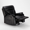 Sillón reclinable relax con mecedora y rotación de 360 en polipiel Sissi 