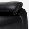 Sillón reclinable relax con mecedora y rotación de 360 en polipiel Sissi 