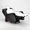 Sillón reclinable relax con mecedora y rotación de 360 en polipiel Sissi 